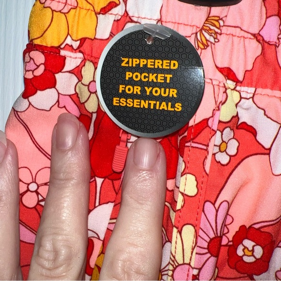 Avia Running Shorts - Pink Floral Print - Size L 12-14 NWT - Picture 5 of 10